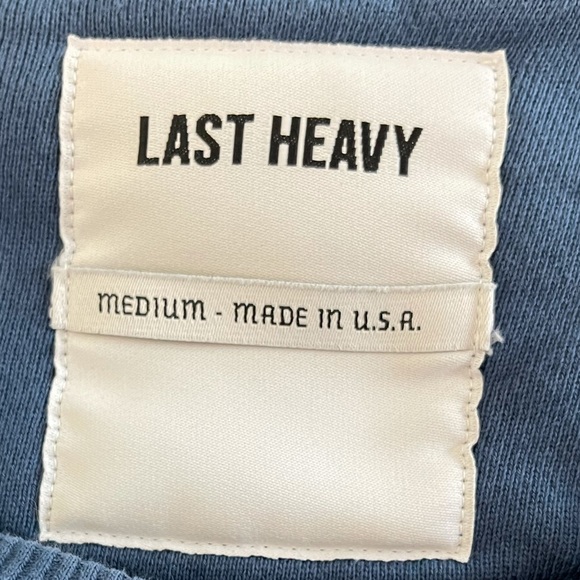 Last Heavy Blue Graphic Print Sweatshirt Size Medium - Picture 4 of 5